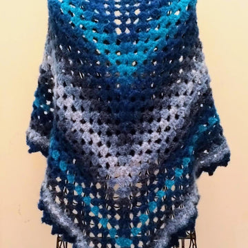 Crosshell Granny Shawl