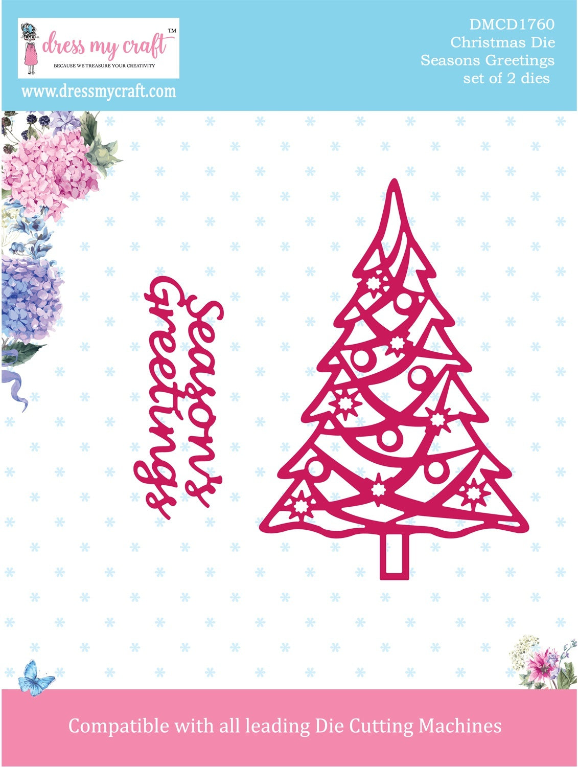 Dress My Craft Dies - Christmas- Seasons Greetings