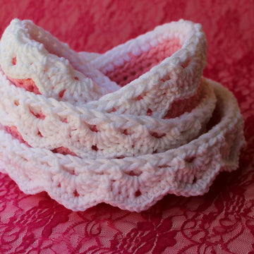 Nesting Bowls with Drop over Lace Edge