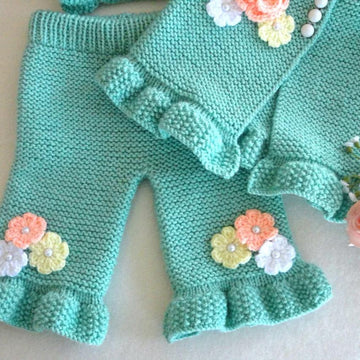 Pattern Knitted Baby Pants Allison