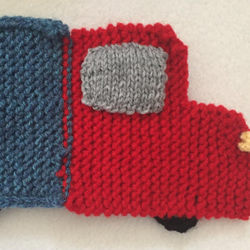 Child's Truck Scarf - Knitting ePattern