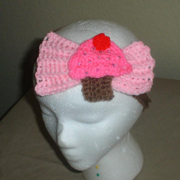 Cupcake Bow Headband