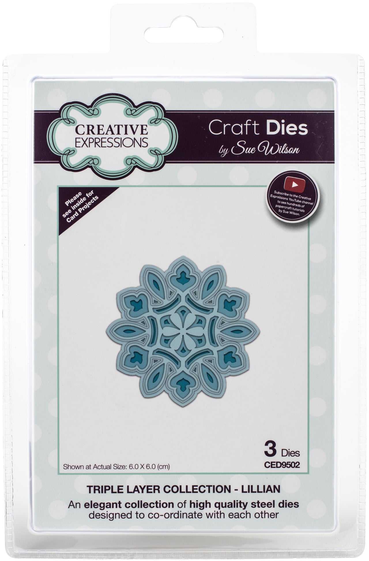 Creative Expressions Craft Dies By Sue Wilson - Triple Layer-Lillian