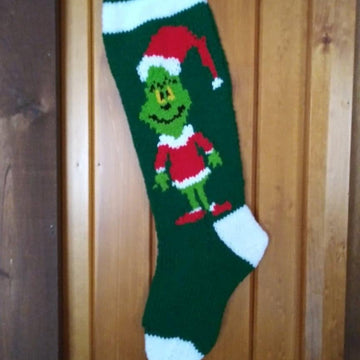 Grinch inspired stocking