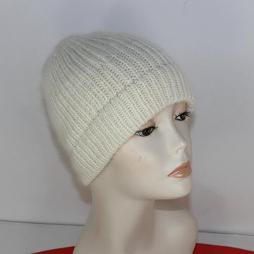 Adult and Teen Aran Rib Ski Beanie Hat Circular