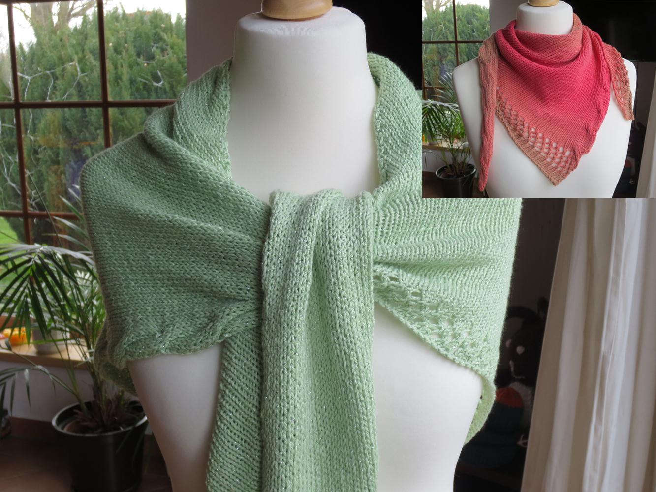 Strickanleitung Dreieckstuch Ella in zwei Varianten