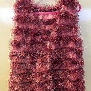 Child's Sleeveless Fur Vest 18m - 10years