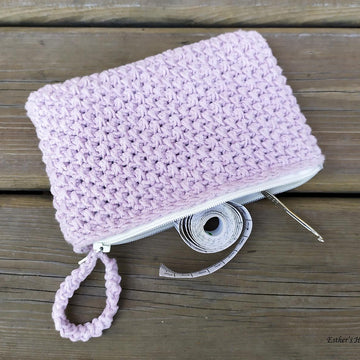 Crochet pouch - Lotus Pouch