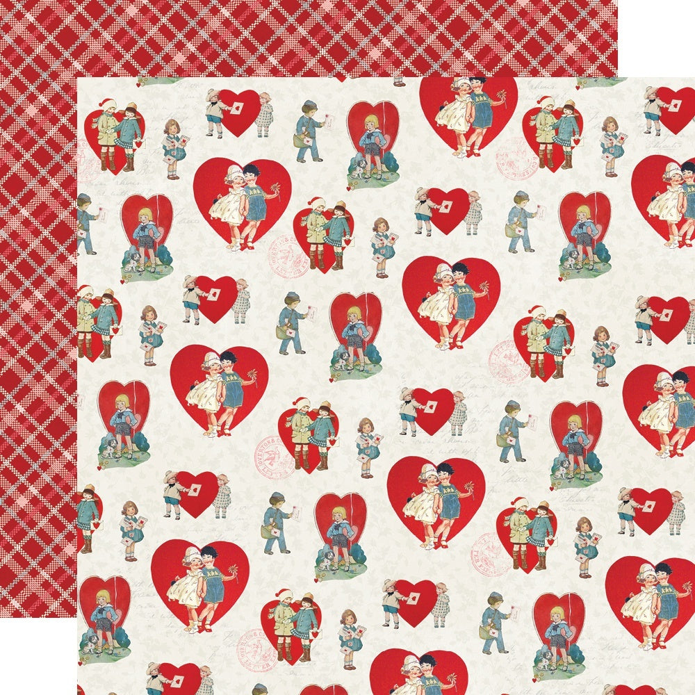 Simple Stories Simple Vintage My Valentine Double-Sided Cardstock 12"X12" 25/Pkg - Sweet On You