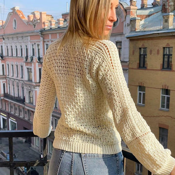 The turtleneck crochet sweater/ Suéter Brillo