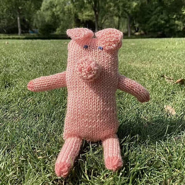 The Pig knitted soft toy
