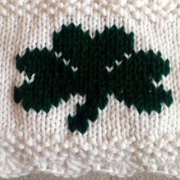 Hearts & Shamrocks Cable Afghan