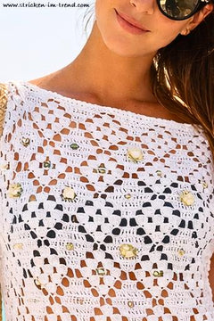 Crochet Pattern Beach Tunic Beach Ready | Fringe Tunic Dress | Summer Cover Up PDF