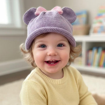 Baby Bear Hat Knitting Pattern #453