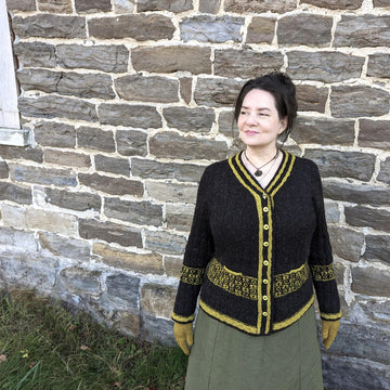 Gigot Puff (or no-puff) cardigan
