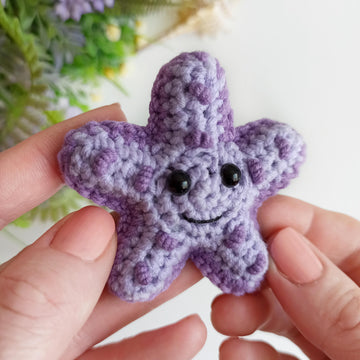 Starfish crochet pattern, amigurumi sea star
