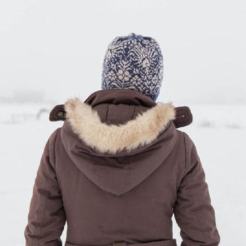 Denim and Brocade Toque