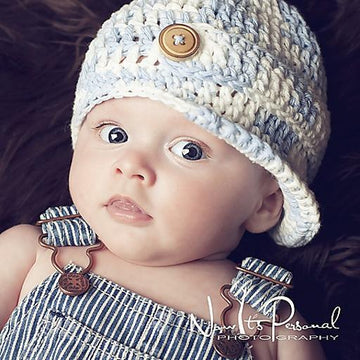 Newsboy Visor Hat With Strap Crochet Pattern 197