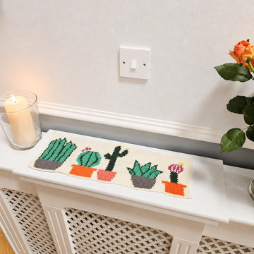 Tapestry Cactus Table Runner