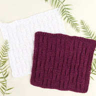 1044 Hellebore - Face Cloth Knitting Pattern for Home in Valley Yarns Leverett