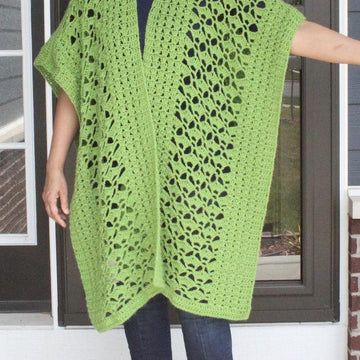 Meadows Crochet Ruana Pattern