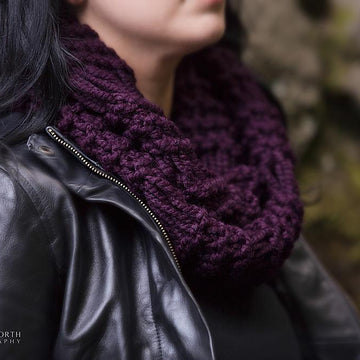 Crochet Infinity Scarf, Chunky Cowl Scarf