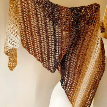 Caramel Delight Crochet Shawlette