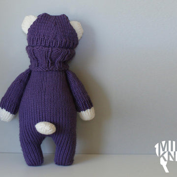 Cable Knit Teddy Bear Stuffie (2015021)