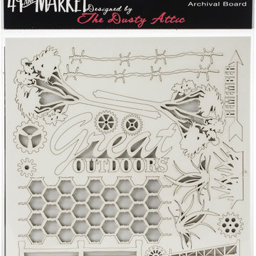 49 And Market Archival Chipboard 6"X6" - Great Outdoors