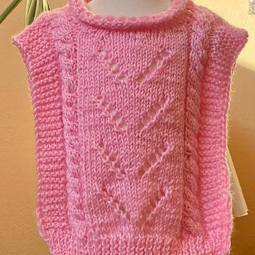 Petal pink baby vest