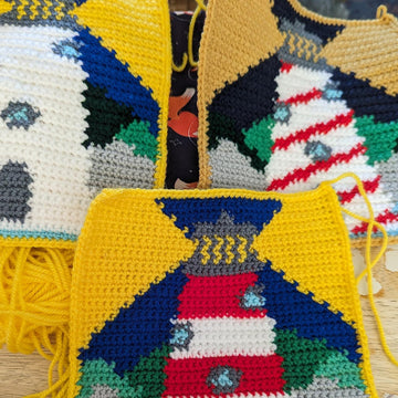 Lighthouse crochet tapestry charts