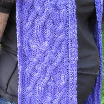 Clearwater Celtic Cabled Scarf