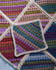 Rustic Squares Temperature Blanket
