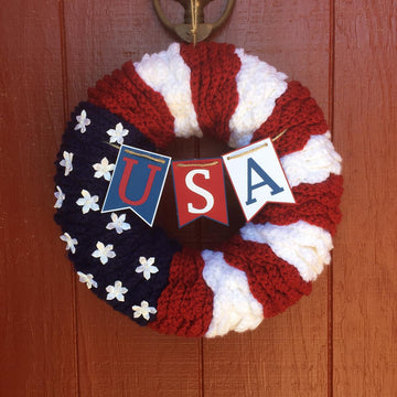 American Flag Wreath