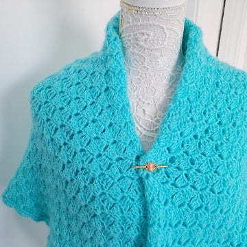 Crochet Emerald Victorian Shawl Pattern