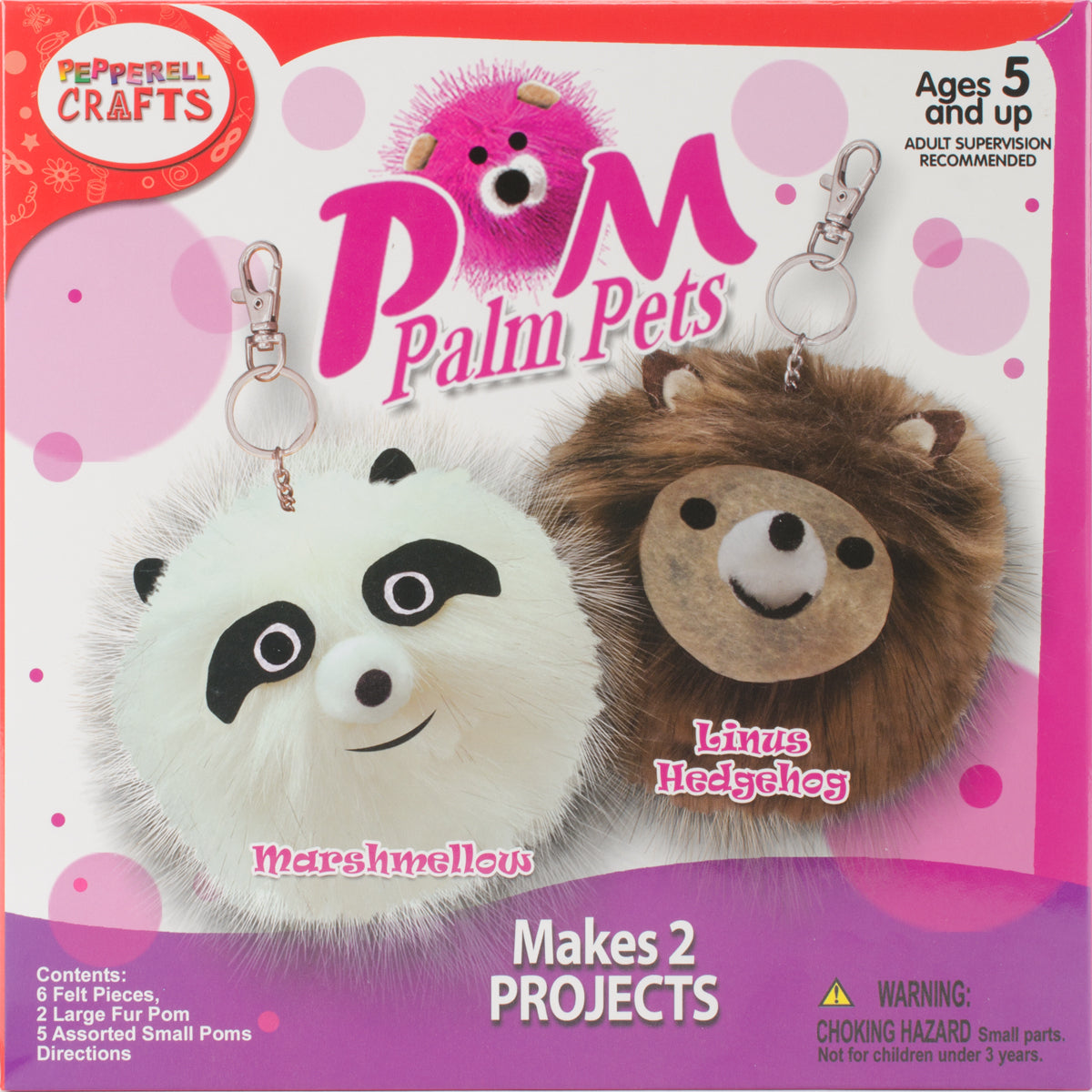 Pepperell Panda & Hedgehog Craft Kit - 388941