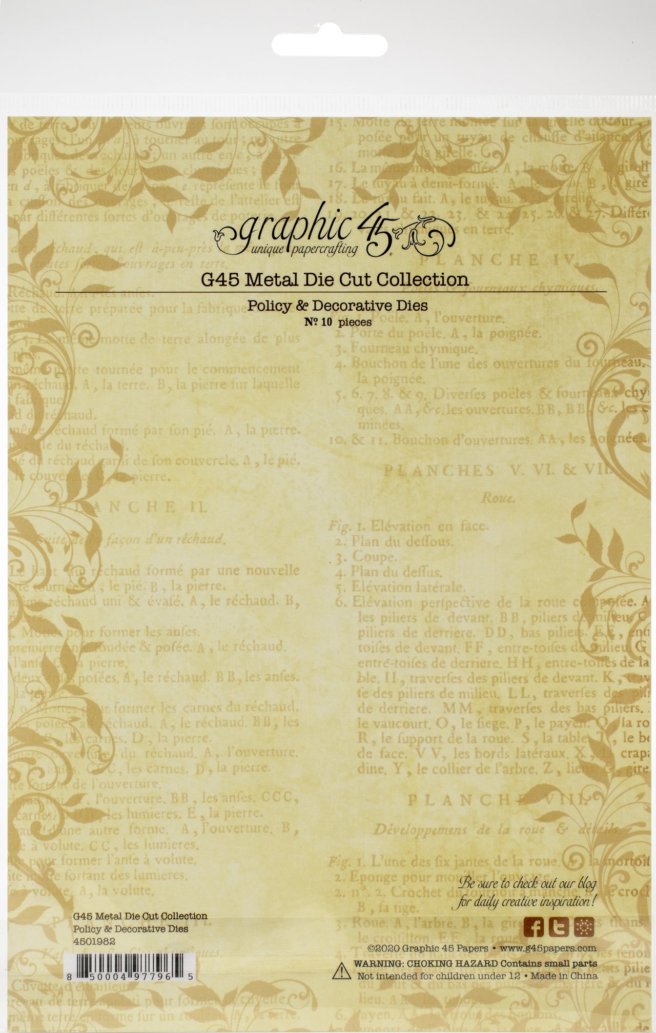 Graphic 45 Staples Dies - Policy & Decorative