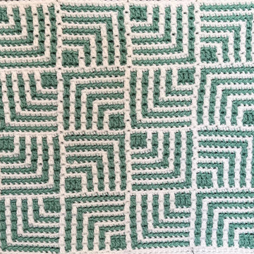 Dazzle Mosaic Crochet Blanket
