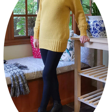 Golden Fall Top Down Sweater