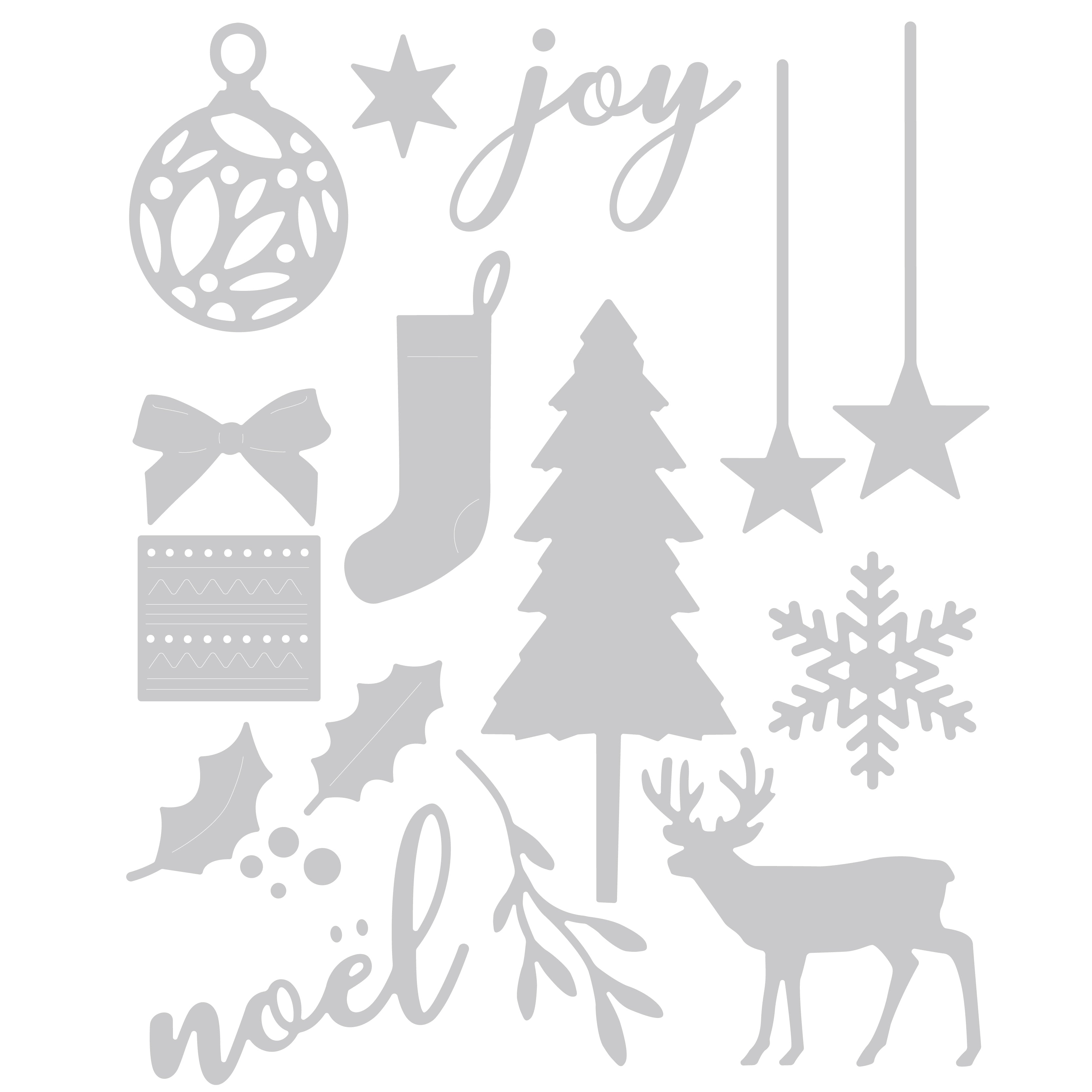 Sizzix Thinlits Die Set 16PK - Festive Set by My Life Handmade