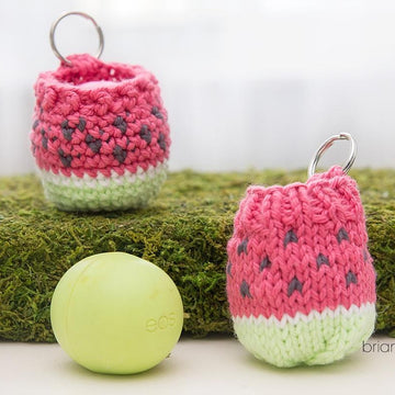 Knit EOS Lip Balm Holder / Key Chain