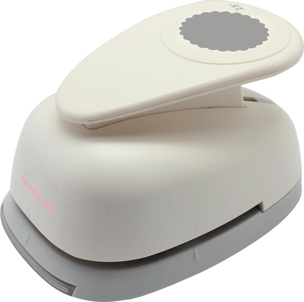 Dress My Craft Paper Punch - 2.5" Scalloped Circle