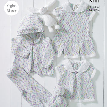 Baby Set in King Cole DK - 4897 - Downloadable PDF