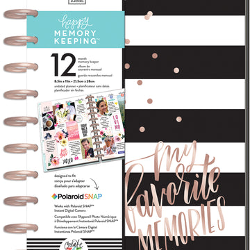 Happy Memory Keeping Undated 12-Month Big Planner - My Favorite Memories