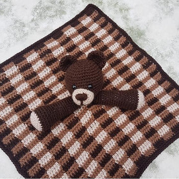 Barry The Bear Baby Lovey Security Blanket