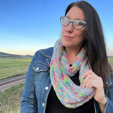 Wobbly Rainbow Cowl