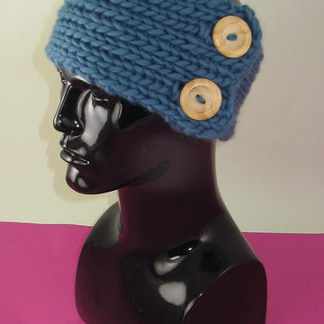 Super Chunky 1 x Ball 2 Button Headband
