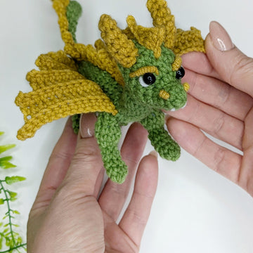 Dante the Dragon crochet pattern, amigurumi dragon pattern
