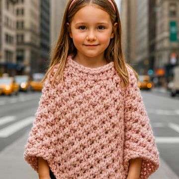 Peach poncho