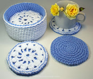 Cornflower Coaster Basket US TERMS 3506